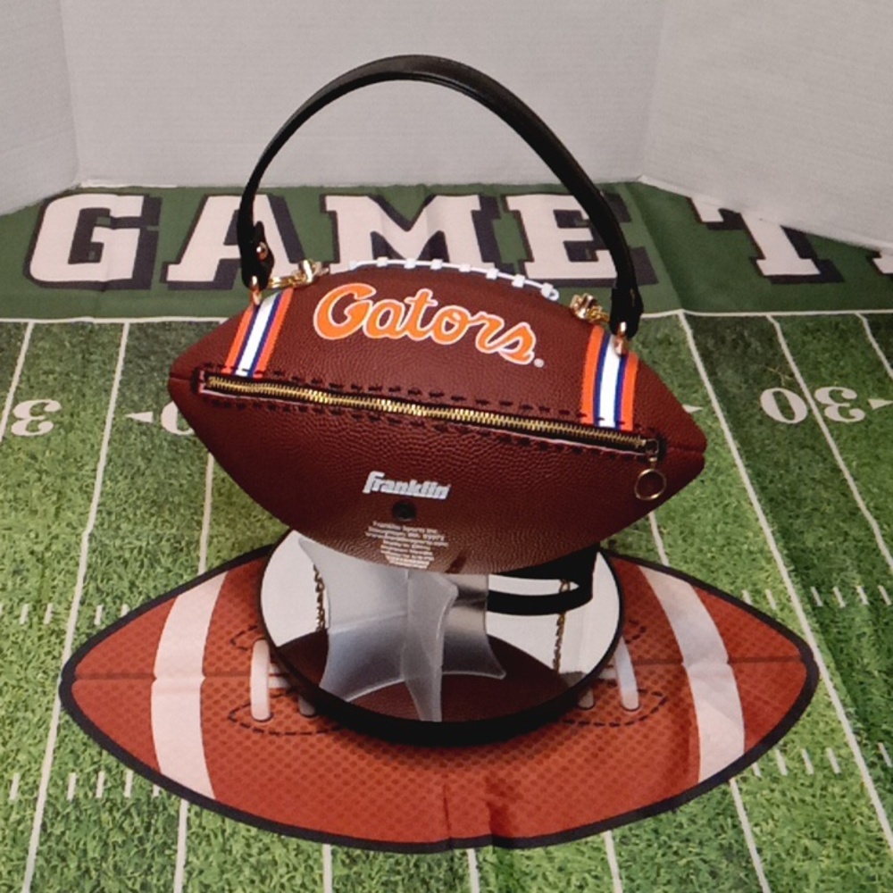 NWT LIMITED EDITION HANDMADE NCAA FLORIDA GATORS π Football Bag π - Picture 13 of 17